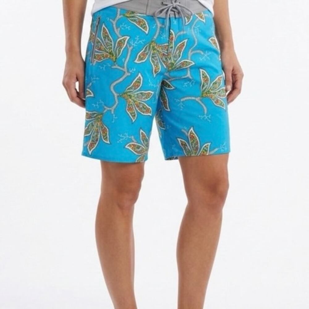 Old Bull Lee Mens Get Them Wet Board Shorts Coral Paisley Print Size 32